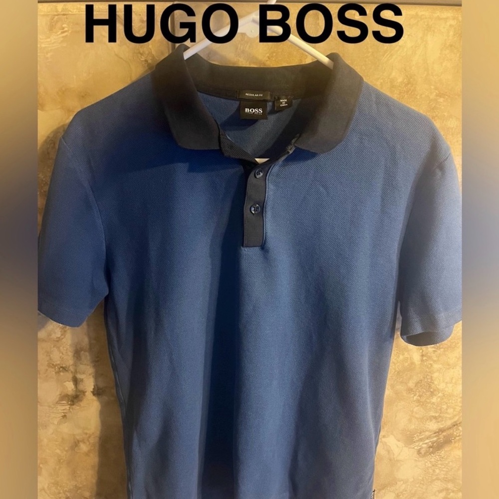 Hugo Boss Polo Shirt Blue Med